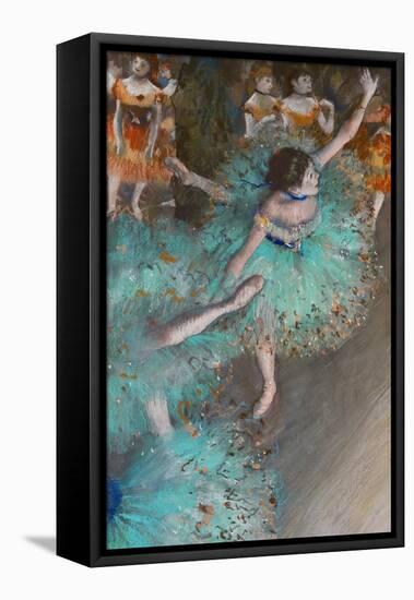 Green Dancer, circa 1880-Edgar Degas-Framed Stretched Canvas