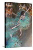 Green Dancer, circa 1880-Edgar Degas-Stretched Canvas