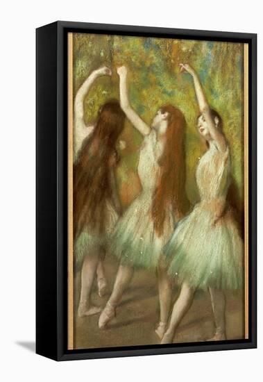 Green Dancers, 1878-Edgar Degas-Framed Stretched Canvas