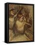 Green Dancers-Edgar Degas-Framed Stretched Canvas