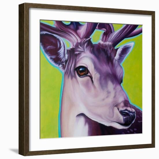 Green Deer-R Berghaus-Framed Art Print