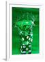 Green Dice Splash-Steve Gadomski-Framed Photographic Print