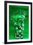 Green Dice Splash-Steve Gadomski-Framed Photographic Print