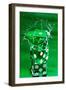 Green Dice Splash-Steve Gadomski-Framed Photographic Print