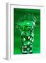 Green Dice Splash-Steve Gadomski-Framed Photographic Print