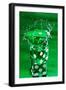 Green Dice Splash-Steve Gadomski-Framed Premium Photographic Print