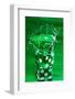 Green Dice Splash-Steve Gadomski-Framed Photographic Print