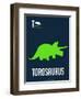 Green Dinosaur-NaxArt-Framed Art Print