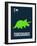 Green Dinosaur-NaxArt-Framed Art Print