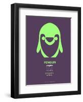 Green Dolphin Multilingual Poster-NaxArt-Framed Art Print