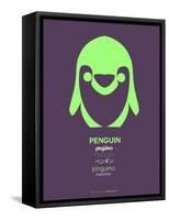 Green Dolphin Multilingual Poster-NaxArt-Framed Stretched Canvas