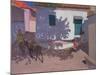 Green Door and Shadows, Lesbos, 1996-Andrew Macara-Mounted Giclee Print