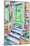 Green Door and Shutters, 2021 (w/c on paper)-Richard Fox-Mounted Giclee Print