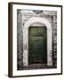 Green door in Penne-Andrea Costantini-Framed Photographic Print