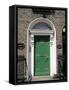 Green Door, Merrion Square, Dublin, Ireland-Jon Arnold-Framed Stretched Canvas