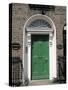 Green Door, Merrion Square, Dublin, Ireland-Jon Arnold-Stretched Canvas