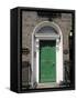 Green Door, Merrion Square, Dublin, Ireland-Jon Arnold-Framed Stretched Canvas