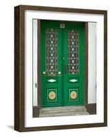 Green Door, Warnemunde, Germany-Russell Young-Framed Photographic Print