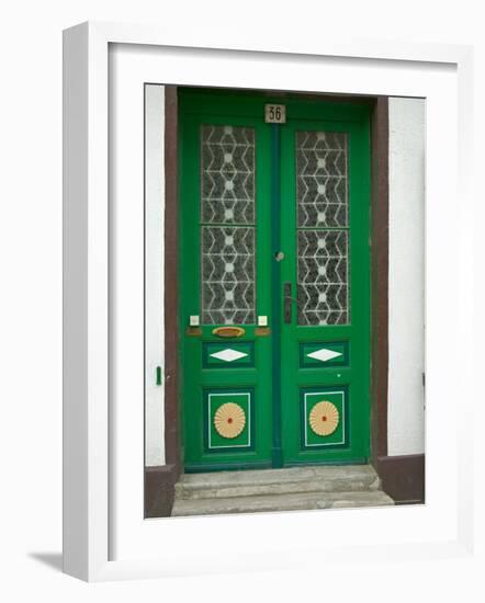 Green Door, Warnemunde, Germany-Russell Young-Framed Photographic Print