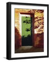 Green Door-Helen J. Vaughn-Framed Giclee Print