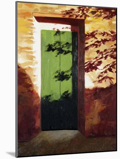 Green Door-Helen J. Vaughn-Mounted Giclee Print
