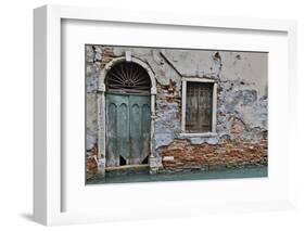 Green Doorway, Venice, Italy-Darrell Gulin-Framed Photographic Print