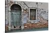 Green Doorway, Venice, Italy-Darrell Gulin-Stretched Canvas