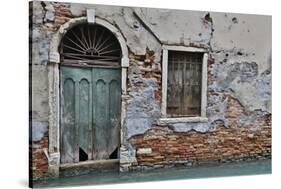 Green Doorway, Venice, Italy-Darrell Gulin-Stretched Canvas