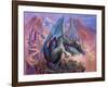 Green Dragon - Enhanced-Judy Mastrangelo-Framed Giclee Print