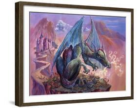 Green Dragon - Enhanced-Judy Mastrangelo-Framed Giclee Print