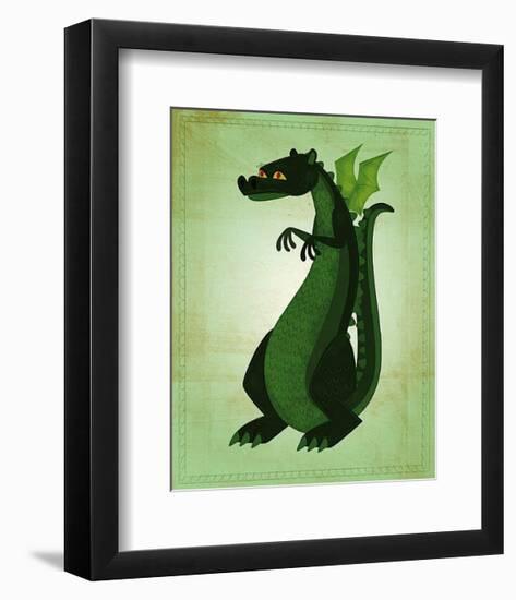 Green Dragon-John Golden-Framed Art Print