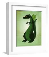 Green Dragon-John Golden-Framed Art Print