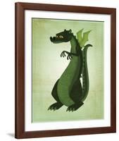 Green Dragon-John W^ Golden-Framed Art Print