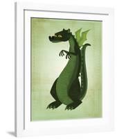 Green Dragon-John W^ Golden-Framed Art Print