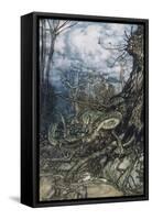 Green Dragon-Arthur Rackham-Framed Stretched Canvas