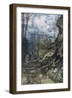 Green Dragon-Arthur Rackham-Framed Art Print