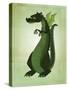Green Dragon-John W Golden-Stretched Canvas