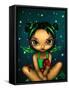 Green Dragonling Fairy-Jasmine Becket-Griffith-Framed Stretched Canvas