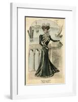 Green Dress 1899-null-Framed Art Print