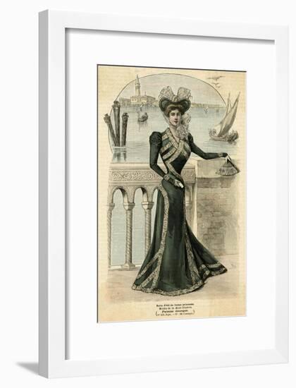 Green Dress 1899-null-Framed Art Print