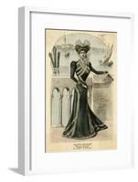 Green Dress 1899-null-Framed Art Print