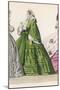 Green Dress-null-Mounted Art Print