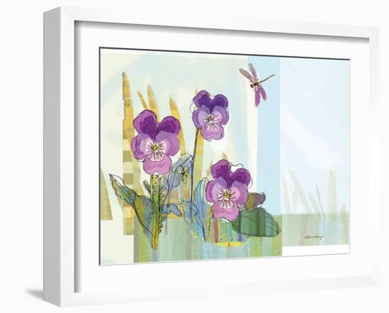 Green Earth Pansie 13-Robbin Rawlings-Framed Art Print