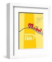 Green Eggs Would You Collection III - Would You in the Rain? (yellow)-Theodor (Dr. Seuss) Geisel-Framed Art Print