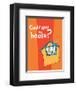 Green Eggs Would You Collection IV - Could You in a House? (orange)-Theodor (Dr. Seuss) Geisel-Framed Art Print