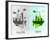 Green Environment Illustration-cienpies-Framed Art Print