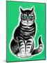 Green-Eyed Cat - Jack & Jill-Frank Dobias-Mounted Giclee Print
