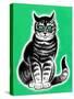 Green-Eyed Cat - Jack & Jill-Frank Dobias-Stretched Canvas