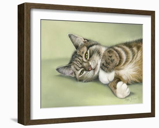 Green Eyes-Janet Pidoux-Framed Giclee Print