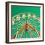 Green Ferris Wheel-Gail Peck-Framed Photographic Print